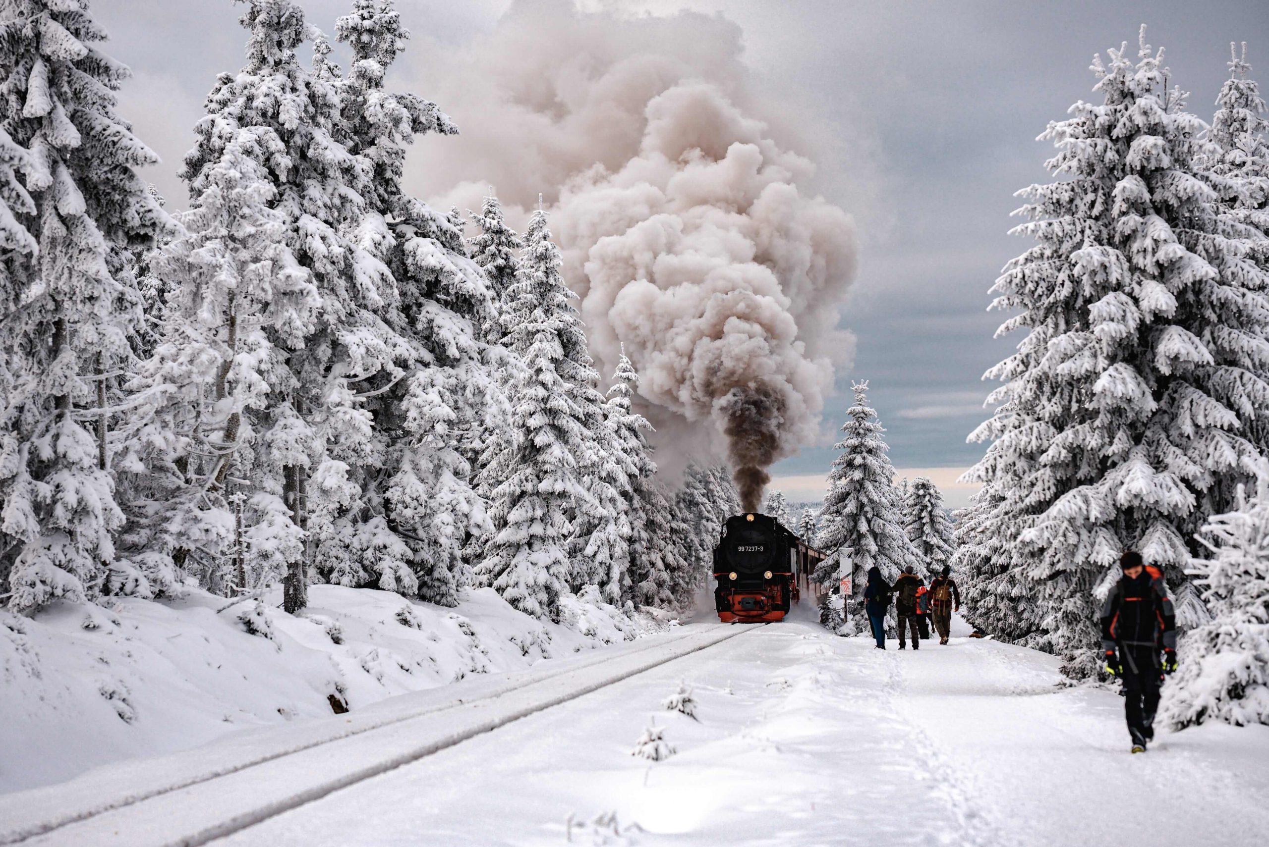 Brockenbahn im Winter Harz